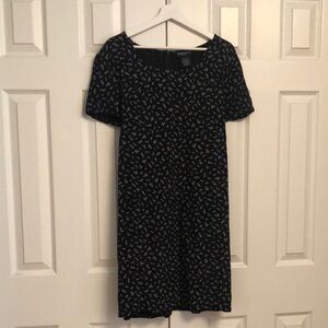 Floral Black Maternity Dress